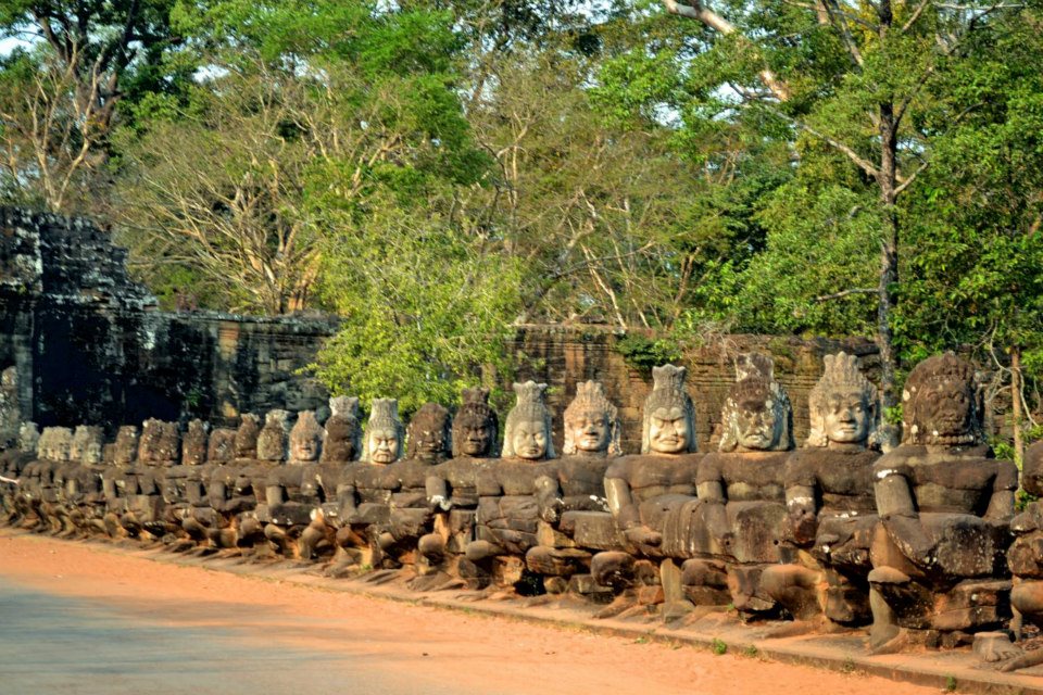 demon guards in Angkor Park